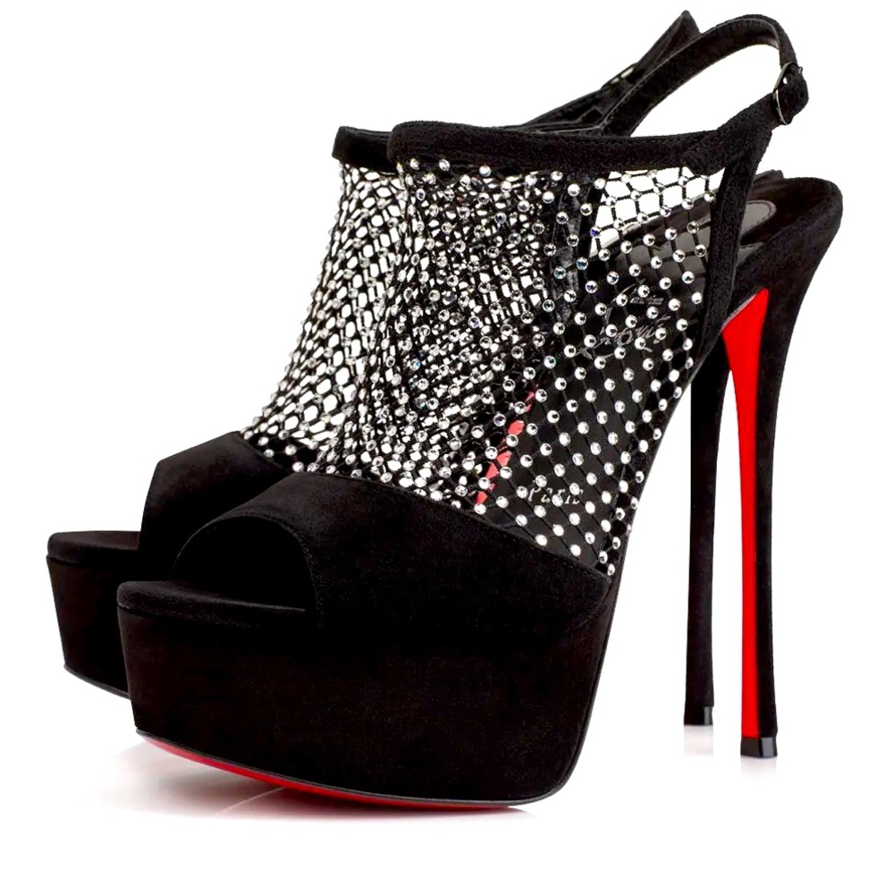 Christian Louboutin's Plougesta Alta Strass 150 EU 38